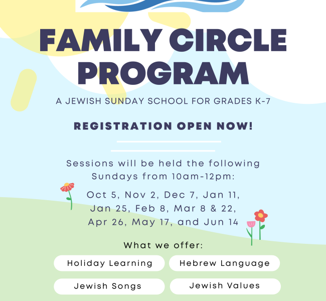 Our Family Circle Program began Sunday, October 5th﻿!